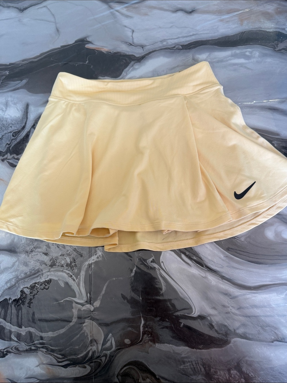 Nike Women's Pale Yellow Circle Skirt